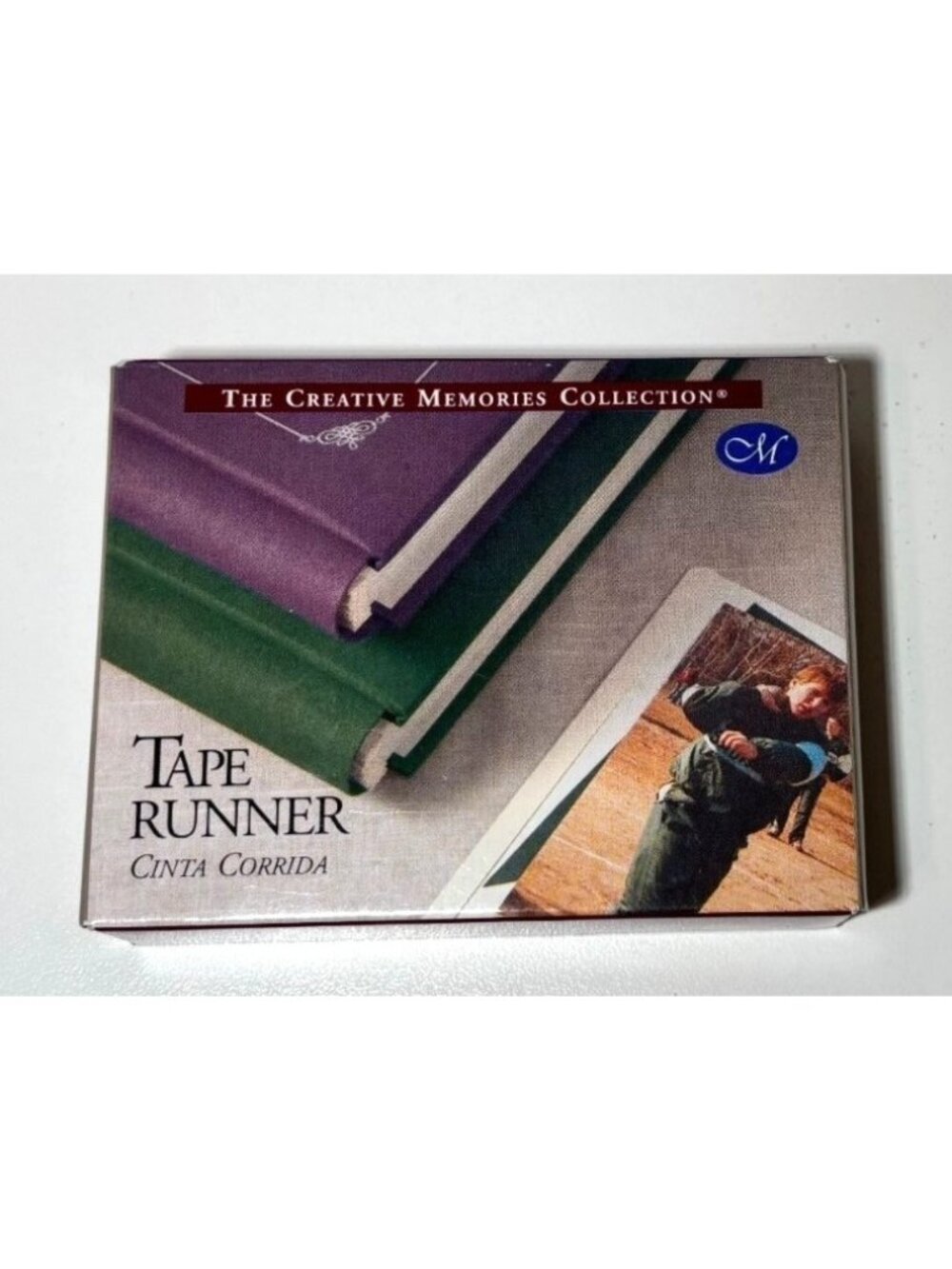 Creative Memories Tape Runner Dispenser w/34 ft Double-Sided Self-Adhesive-NEW